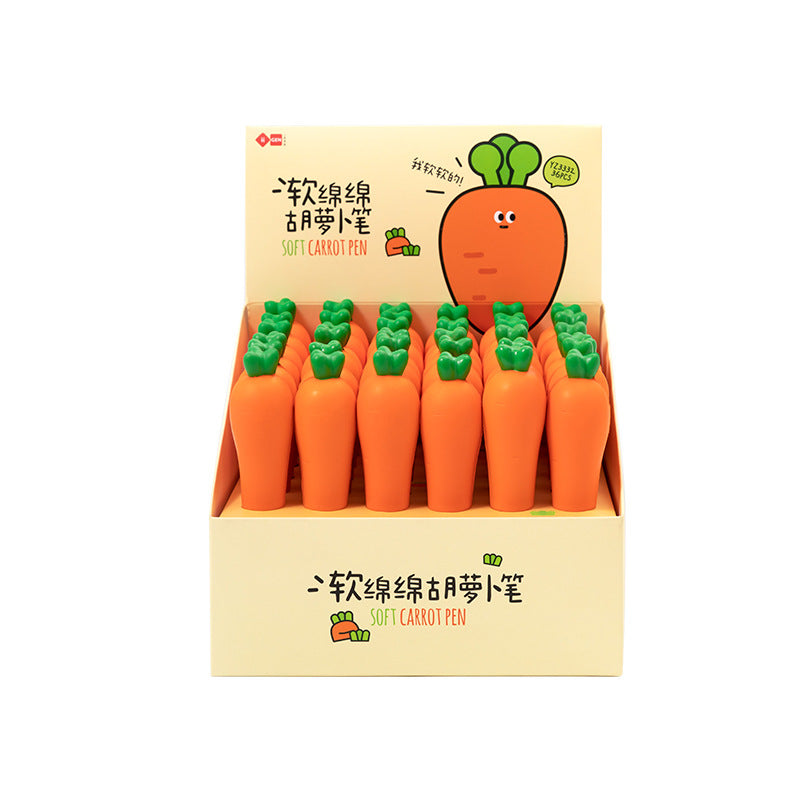 Stress Relieving Cartoon Pens | Carrot, Strawberry, Bunny, Bao Bun, Cactus, Pineapple