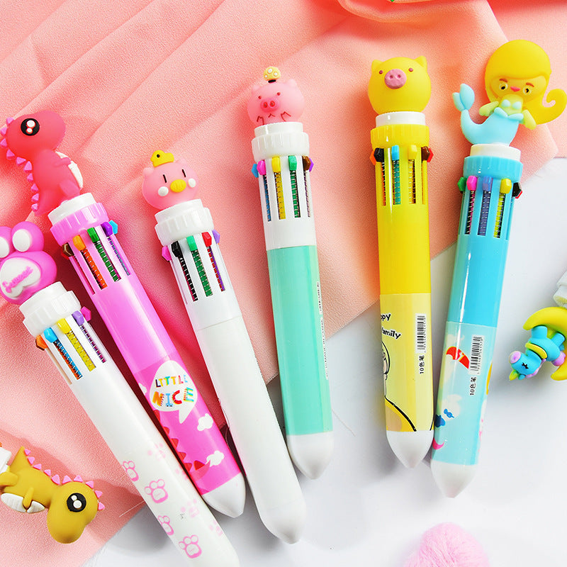 Cartoon Multicolor Press Ballpoint Pen
