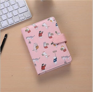 Kitty-Patterned Notebook | Magnetic Hardcover