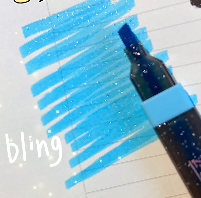 Student-use Minimalist Glossy Highlighter Set 6 Colors