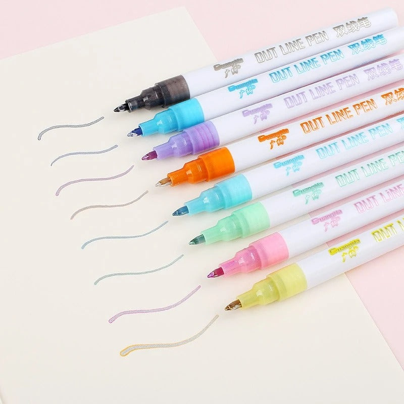 Glitter Highlighter Pen Set