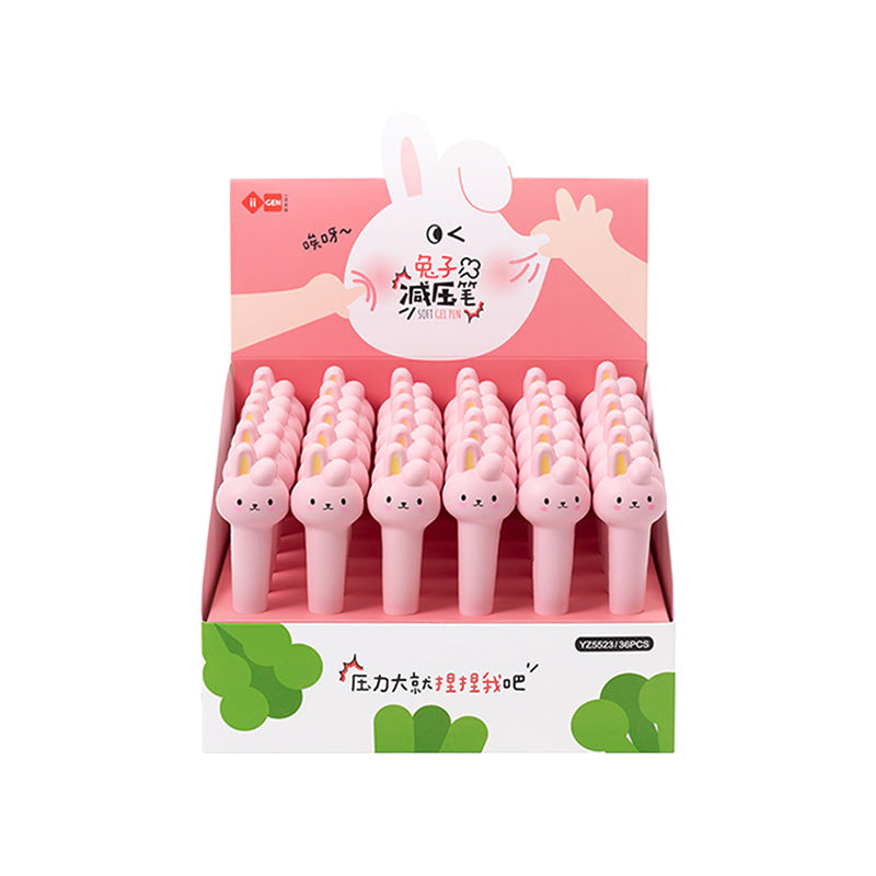 Stress Relieving Cartoon Pens | Carrot, Strawberry, Bunny, Bao Bun, Cactus, Pineapple