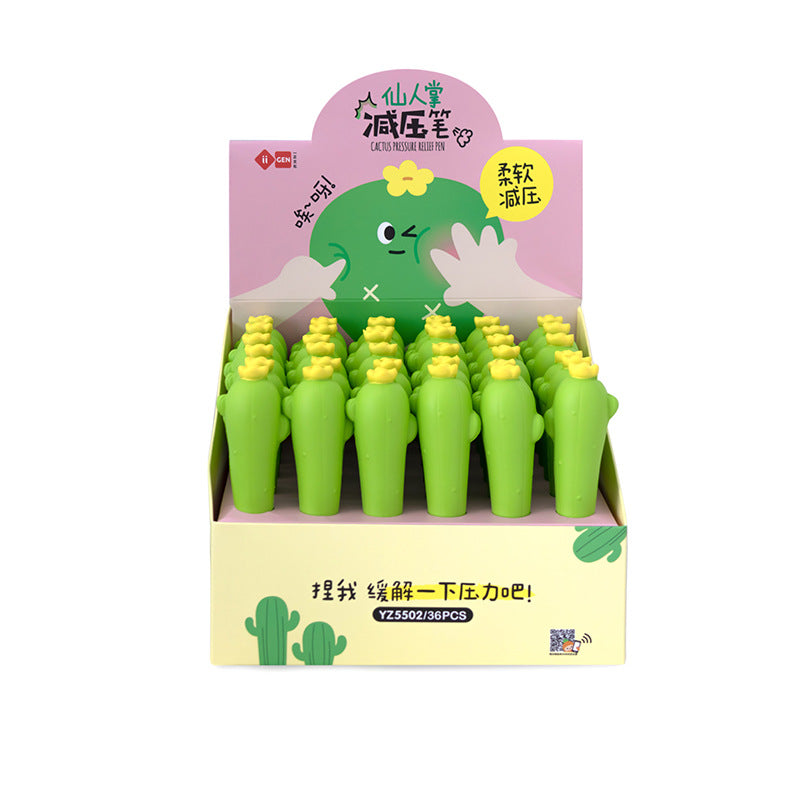 Stress Relieving Cartoon Pens | Carrot, Strawberry, Bunny, Bao Bun, Cactus, Pineapple